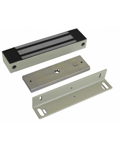 Замок электромагнитный влагозащищенный AccordTec ML-350N K-2 с уголком (серый) в Рубцовске Электромагнитные замки Pintop.ru