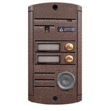 Видеопанель вызывная накладная цветная на 2 абонента с TM-считывателем Activision AVP-452 ТМ (PAL, медь)