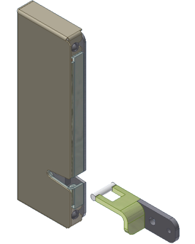 Замок электромагнитный малогабаритный Aler AL-250UZ-D в Рубцовске Электромагнитные замки Pintop.ru