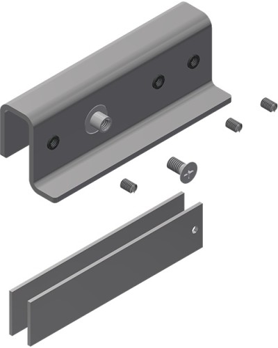 Комплект монтажа Aler MK AL-150PR-U1-Glass в Рубцовске Электромагнитные замки Pintop.ru