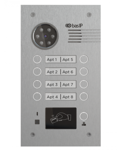 Вызывная панель BAS-IP BA-08MD SILVER в Рубцовске Вызывные видеопанели малоабонентные Pintop.ru