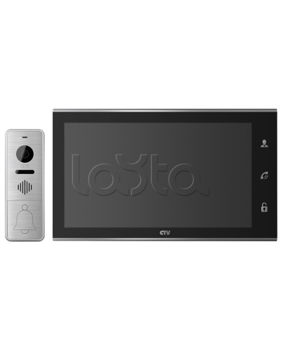 Комплектвидеодомофона CTV-DP4105AHD (черный) в Рубцовске Комплекты домофонов Pintop.ru