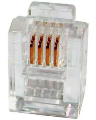 Разъем телефонный RJ11 (6P4C) Cabeus в Рубцовске Коннекторы и разъемы Pintop.ru