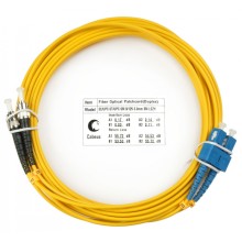 Шнур оптический duplex SC-ST 9/125 sm 25м LSZH Cabeus FOP(d)-9-SC-ST-25m
