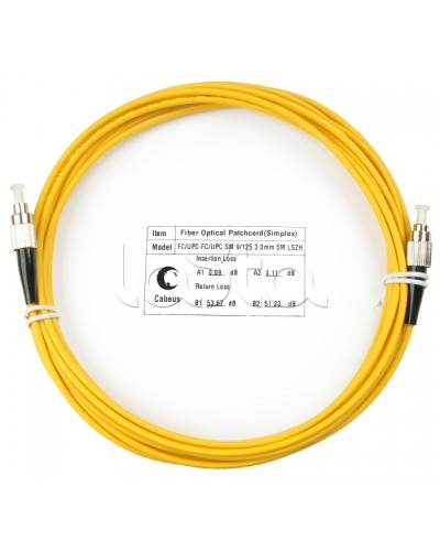 Шнур оптический simplex FC-FC 9/125 sm 5м LSZH Cabeus FOP(s)-9-FC-FC-5m в Рубцовске Патч-корды оптические Pintop.ru