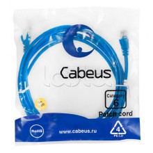 Патч-корд UTP, категория 6, 3 м, неэкранированный, синий Cabeus PC-UTP-RJ45-Cat.6-3m-BL