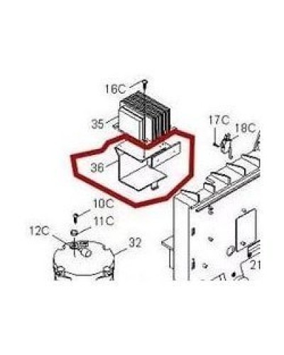 Кронштейн крепления аккумуляторов BX-P Came 119RIBX036 в Рубцовске Запчасти для шлагбаумов и автоматики Pintop.ru