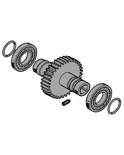 Вал выходной EMEGA Came 119RIE062 в Рубцовске Запчасти для шлагбаумов и автоматики Pintop.ru