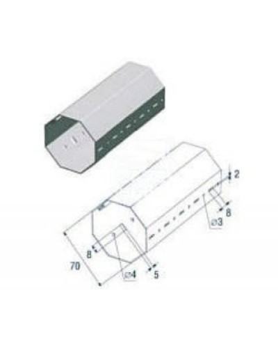 Выходной фланец G12000 Came 119RIG112 в Рубцовске Запчасти для шлагбаумов и автоматики Pintop.ru