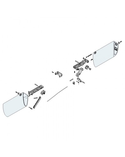 Механизм нижний профиля DF Came 119RIR228 в Рубцовске Запчасти для шлагбаумов и автоматики Pintop.ru