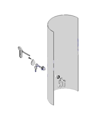 Крышка с замком разблокировки CAT-X Came 119RIX012 в Рубцовске Запчасти для шлагбаумов и автоматики Pintop.ru