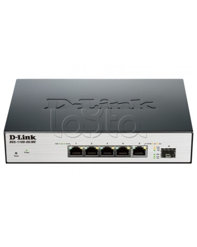 Коммутатор 6-портовый D-Link DGS-1100-06/ME/A1B в Рубцовске Коммутаторы Pintop.ru