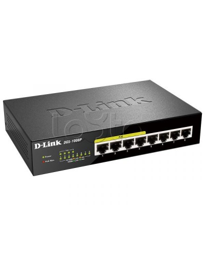 Неуправляемый коммутатор D-Link DL-DGS-1008P/F1A в Рубцовске Коммутаторы Pintop.ru