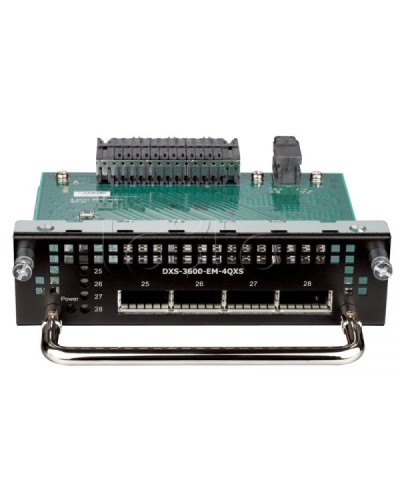 Модуль расширения с 4 портами 40G QSFP+ D-Link DXS-3600-EM-4QXS/A1A в Рубцовске Маршрутизаторы, Роутеры и Точки Доступа Pintop.ru