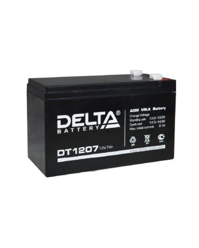 Аккумулятор свинцово-кислотный Delta DT 1207 в Рубцовске Электротехническое оборудование Pintop.ru
