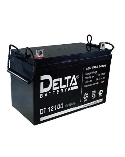 Аккумулятор свинцово-кислотный Delta DT 12100 в Рубцовске Электротехническое оборудование Pintop.ru