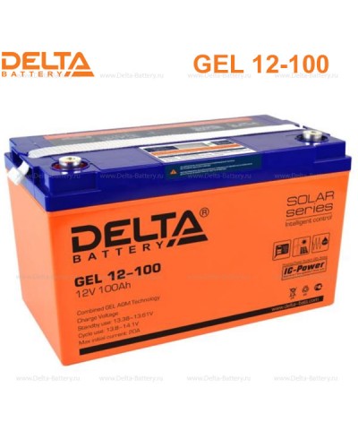 Аккумулятор свинцово-кислотный Delta GEL 12-100 в Рубцовске Электротехническое оборудование Pintop.ru