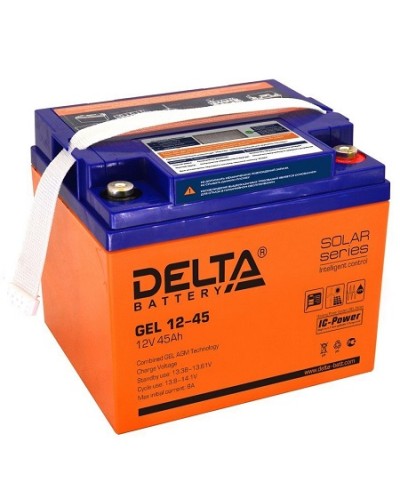 Аккумулятор свинцово-кислотный Delta GEL 12-45 в Рубцовске Электротехническое оборудование Pintop.ru