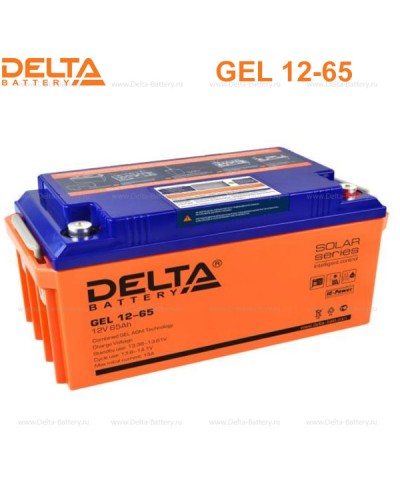 Аккумулятор свинцово-кислотный Delta GEL 12-65 в Рубцовске Электротехническое оборудование Pintop.ru