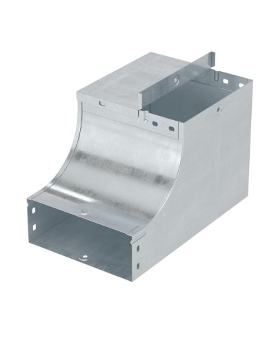 Угол CSSD 90 вертикальный внеш. переходник прав. осн. 150 H80 горячеоцинкованный DKC 37043KHDZ в Рубцовске Аксессуары для лотков Pintop.ru