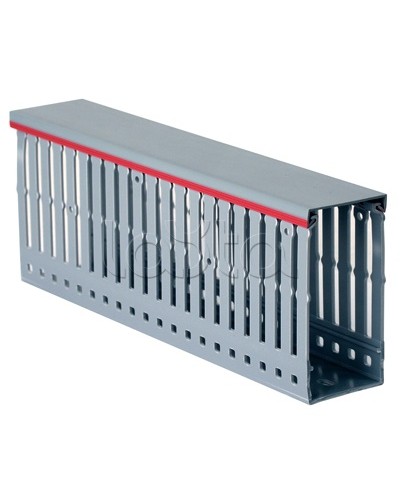 Короб перфорированный, серый T1 80x60 мм DKC 00139 в Рубцовске Кабельные лотки Pintop.ru