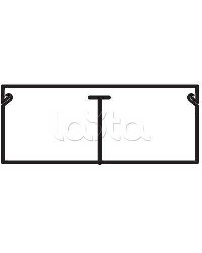 Миниканал TMC 40/2x17 с перегородкой DKC 00305 в Рубцовске Кабель-канал Pintop.ru