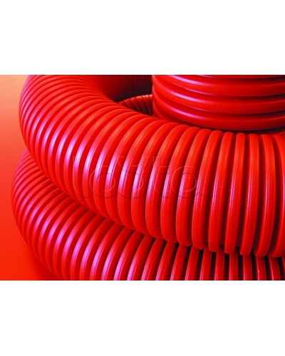 Труба гофрированная двустенная ПНД 110 мм для кабельной канализации с зондом DKC 121911 (50 м) в Рубцовске Труба гофрированная Pintop.ru