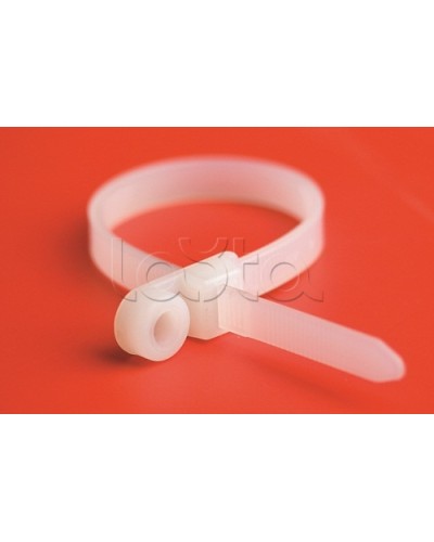 Хомут P6.6 с основанием, белый, 4,8x200 DKC 252205-M в Рубцовске Стяжки-хомуты Pintop.ru