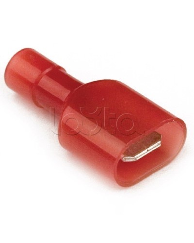 Наконечник плоский полностью изолир. (вилка) 2,5-6 кв.мм 6,3х0,8 мм (РППИ-П) DKC 2C22TP в Рубцовске Крепеж Pintop.ru