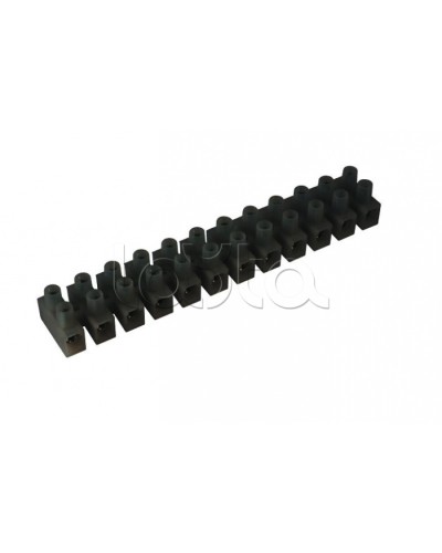 Клеммник полипропиленовый черный 12р 6 кв.мм DKC 43312PL/R в Рубцовске Клеммные колодки Pintop.ru