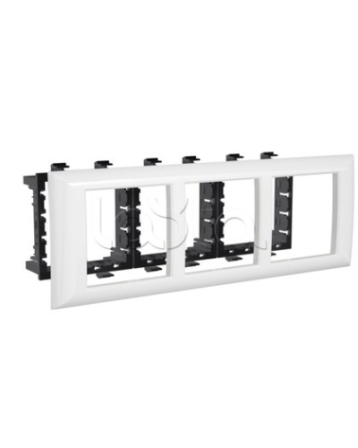 Рамка-суппорт Avanti белый для In-liner Front, 6 мод. DKC 4400916 в Рубцовске Аксессуары для лотков Pintop.ru