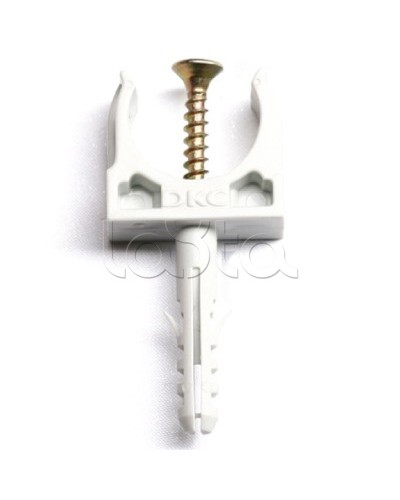 Держатель с защелкой и дюбелем, д.20 мм DKC 51320 в Рубцовске Держатели, клипсы, скобы Pintop.ru