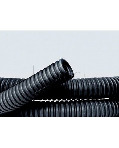 Труба ПНД гибкая гофр. д.50мм, лёгкая без протяжки, 15м, цвет чёрный DKC 70750 в Рубцовске Труба гофрированная Pintop.ru