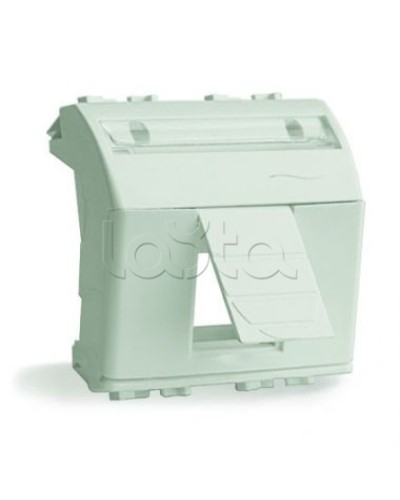 Адаптер для информационных разъемов R&M, белый, 2 мод. DKC 76612B в Рубцовске Аксессуары для стоек и шкафов Pintop.ru