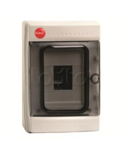 Щиток настенный с дверцей, 4 модуля, IP65, цвет серый DKC 85604 в Рубцовске Боксы для автоматов Pintop.ru