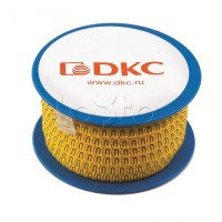 Колечко маркировочное 5, 2.5-4мм. черное на желтом DKC AZO305BY