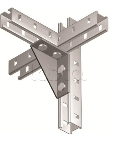 Уголок двойной усиленный левый, горячеоцинкованный DKC BMC1022HDZ в Рубцовске Аксессуары для лотков Pintop.ru