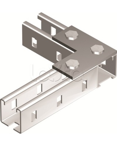 Пластина соединительная L-обр., длина 90х90 мм, 3отв., горячеоцинкованная DKC BMD1021HDZ в Рубцовске Крепежные изделия Pintop.ru