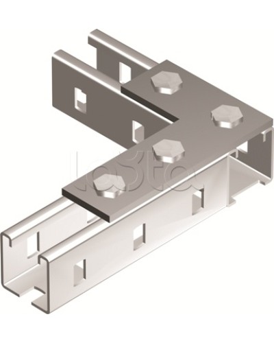 Пластина соединительная L-обр., длина 90х140 мм, 4отв., горячеоцинкованная DKC BMD1022HDZ в Рубцовске Аксессуары для лотков Pintop.ru