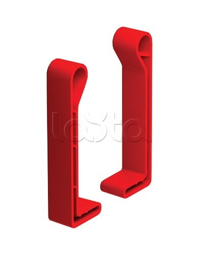 Комплект торцевых заглушек, правая + левая, H 80, полиэтилен RAL3020 DKC LS8000 в Рубцовске Крепежные изделия Pintop.ru