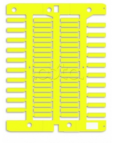 Маркировка для провода, жесткая, для трубочек. 4х18мм. Желтая DKC NUT18Y в Рубцовске Крепежные изделия Pintop.ru