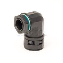 Монтажный комплект муфта 90 грд. труба-коробка DN 48 мм, М50х1,5, полиамид, цвет черный DKC PACN48M50N