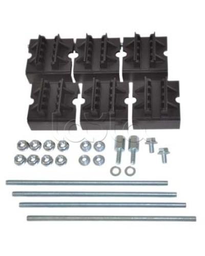 Набор шинодержателей толщиной 10 мм, 4 полюса DKC (R5BSEV2/10TN) в Рубцовске Держатели, клипсы, скобы Pintop.ru