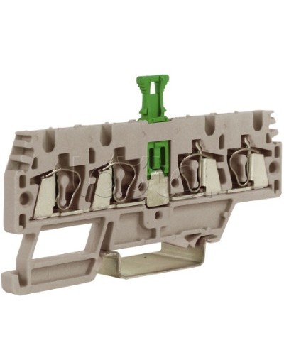 Зажим, 2 ввод/2 вывода, серый 2,5 кв.мм, с размыкателем DKC ZHMS10GR в Рубцовске Держатели, клипсы, скобы Pintop.ru