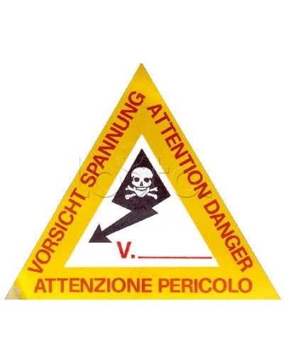 Предупреждающая табличка 120мм DKC ZTA002 в Рубцовске Аксессуары для лотков Pintop.ru