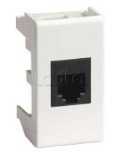 Ком.роз. RJ45 кат.6A, 8P8C, Viva, белая, 1мод DKC 45078 в Рубцовске Аксессуары для кабель-канала Pintop.ru