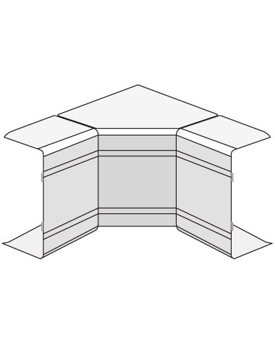 Угол внутренний изменяемый (70-120°) NIAV 100x80 мм DKC 01733 в Рубцовске Аксессуары для кабель-канала Pintop.ru