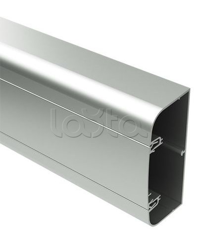 Кабель-канал алюминиевый 90х50 мм (с 1 крышкой), цвет серебристый металлик DKC (09599) в Рубцовске Кабель-канал Pintop.ru