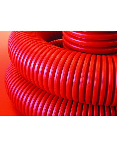 Труба гофрированная двустенная ПНД 63 мм для кабельной канализации с зондом DKC 121963 (50 м) в Рубцовске Труба гофрированная Pintop.ru