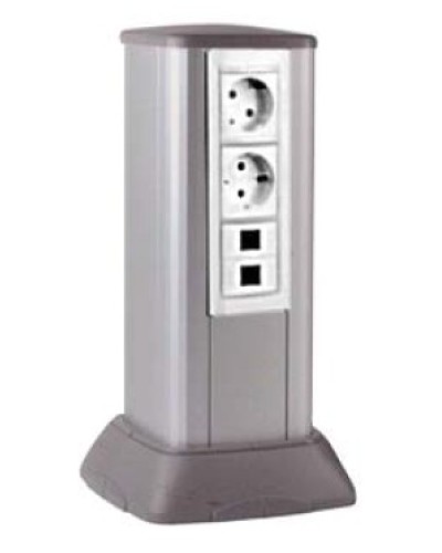 Миниколонна алюминиевая, 0.35м, цвет чёрный DKC 19533 в Рубцовске Коммутационные изделия Pintop.ru